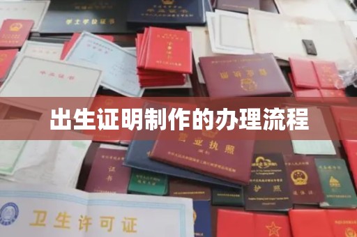 泌阳出生证明制作的办理流程